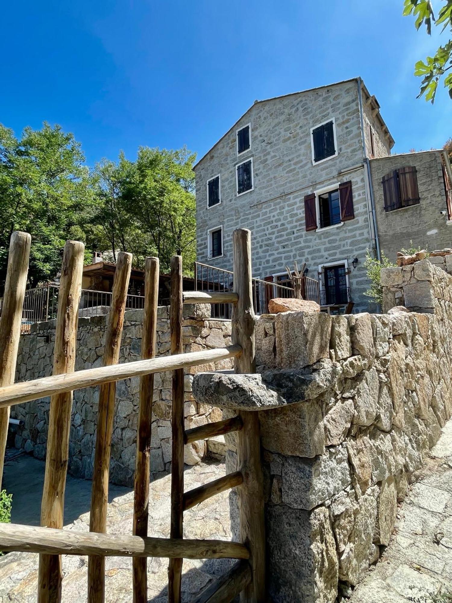 Casa Arena Authentique Maison De Village Avec Piscine Au Coeur De L'Alta Rocca - Zoza Exteriér fotografie