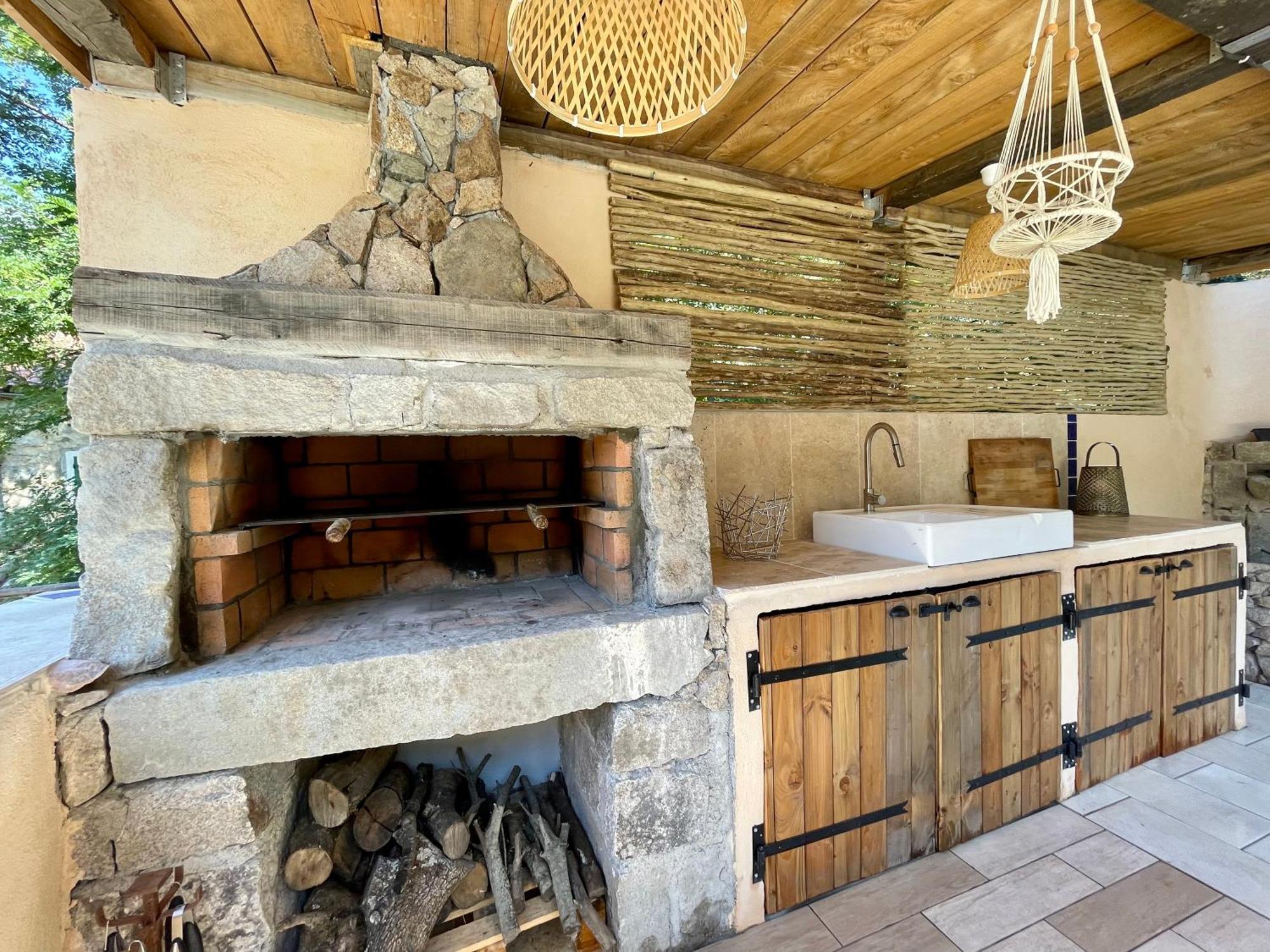 Casa Arena Authentique Maison De Village Avec Piscine Au Coeur De L'Alta Rocca - Zoza Exteriér fotografie