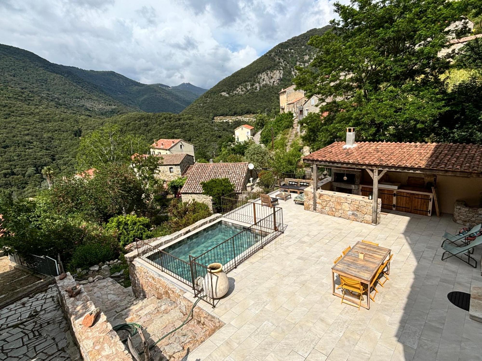 Casa Arena Authentique Maison De Village Avec Piscine Au Coeur De L'Alta Rocca - Zoza Exteriér fotografie
